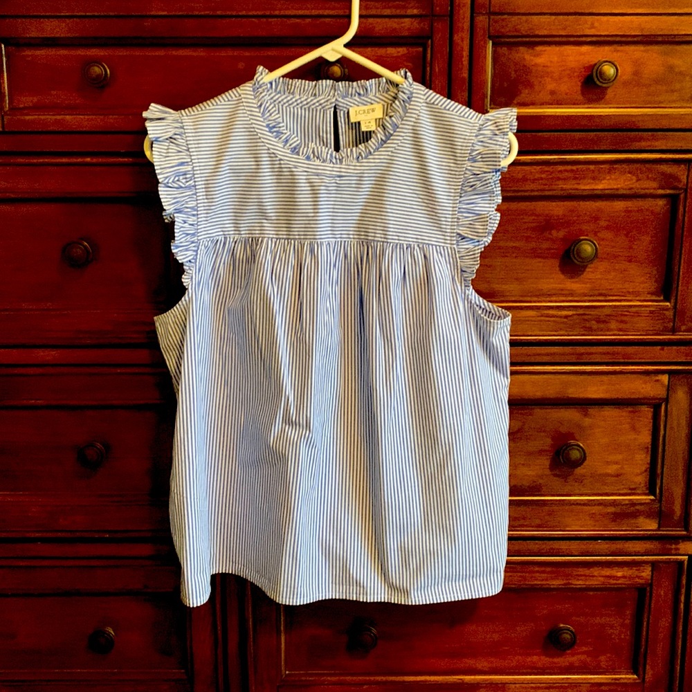 J crew sear sucker top